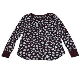 Kate Spade Long Sleeve Shirt,  Brown, Medium